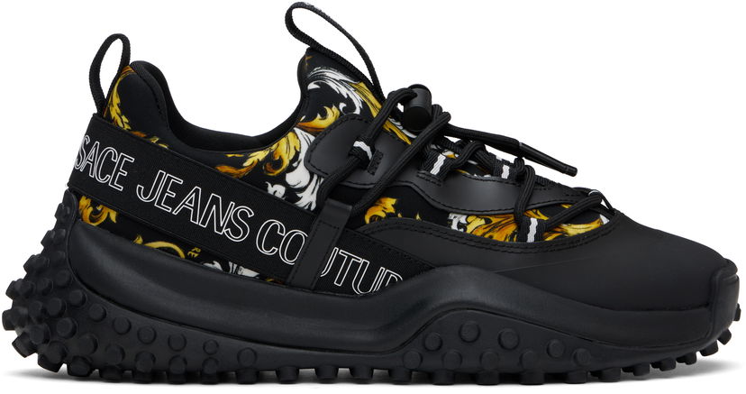 Tenisice i cipele Versace Versace Jeans Couture Outline Barocco Hyber Crna | E78YA3SN2_EZSC68