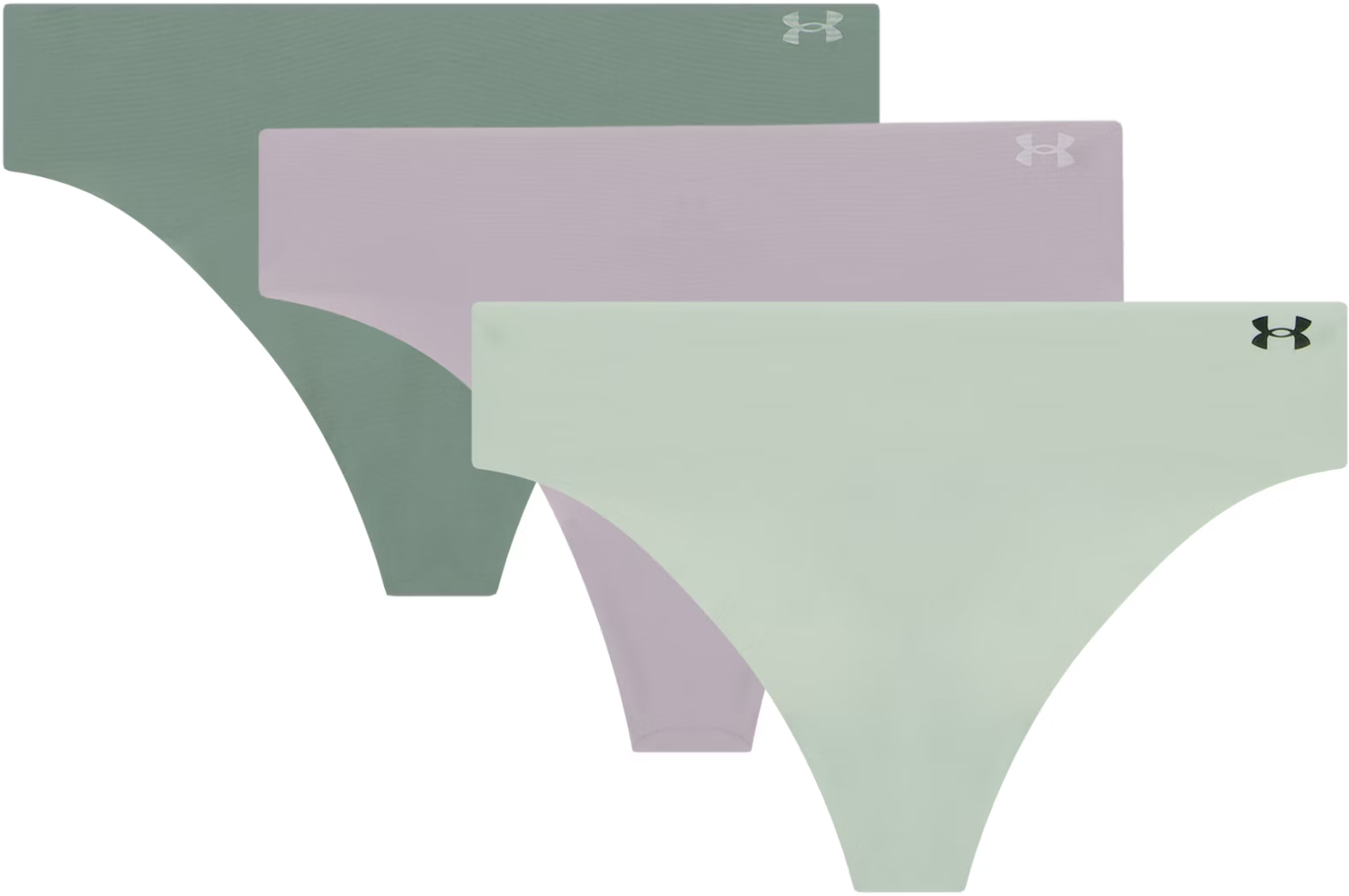 Gaćice Under Armour Under Armour Pure Stretch 3-Pack Thong Underwear Zelena | 1383893-009, 1