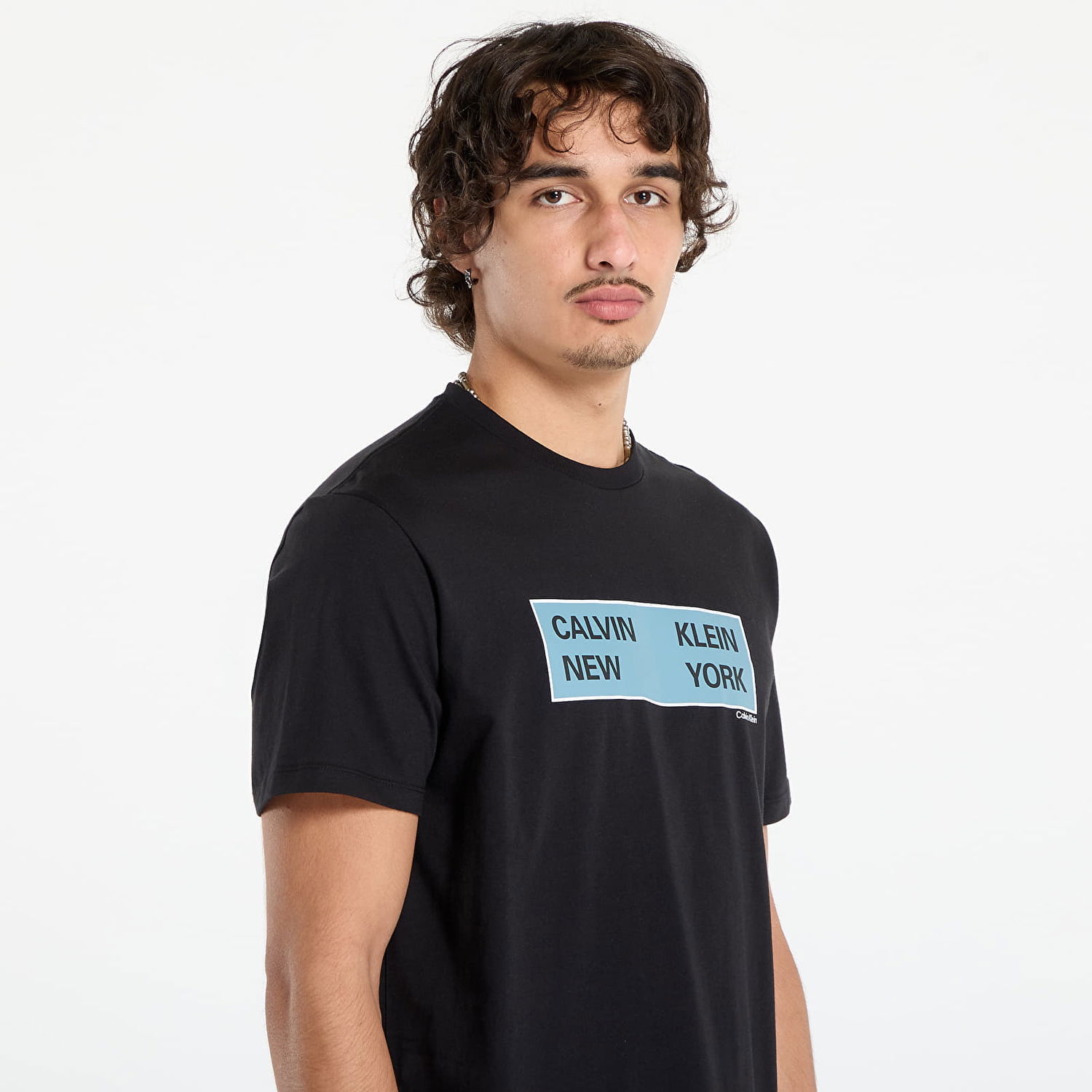 Majica kratkih rukava CALVIN KLEIN Calvin Klein Jeans SS CK NY Box Graphic Tee Crna | LV04RD816G UB1, 1