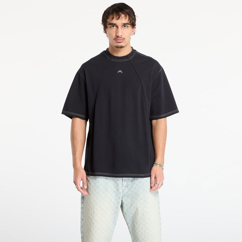 Majica kratkih rukava A-COLD-WALL* Millbank Short Sleeve T-shirt with Exposed Stitching Crna | ACWMTS230 Black