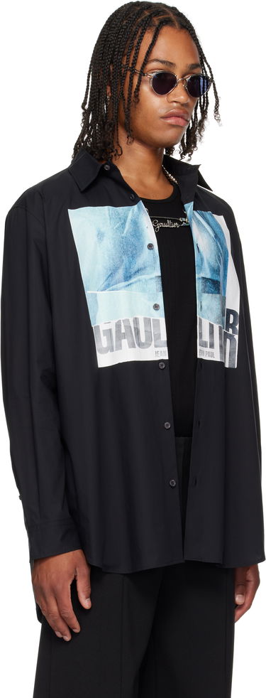 Košulja Jean Paul Gaultier Jean Paul Gaultier Oversized 'Water' Shirt Crna | 25/03-U-ST030-W014P-0055, 1