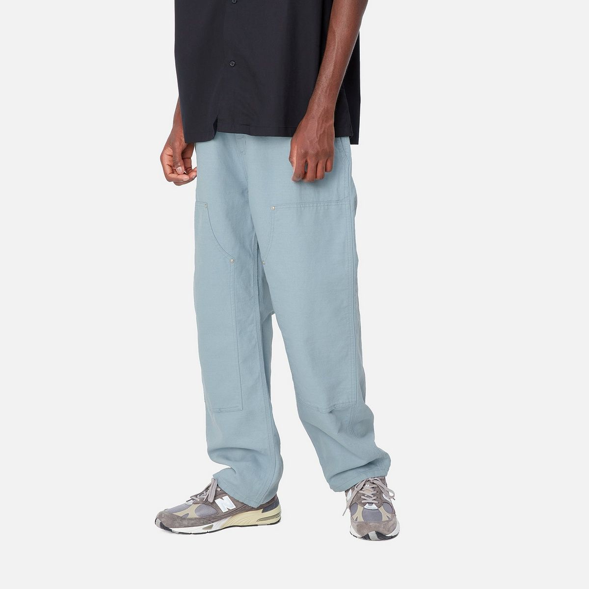 Cargo hlače Carhartt WIP Double Knee Relaxed Fit Work Pants Plava | I033580_9, 1