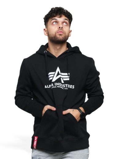 Dukserice Alpha Industries Basic Hoody Crna | 178312 03