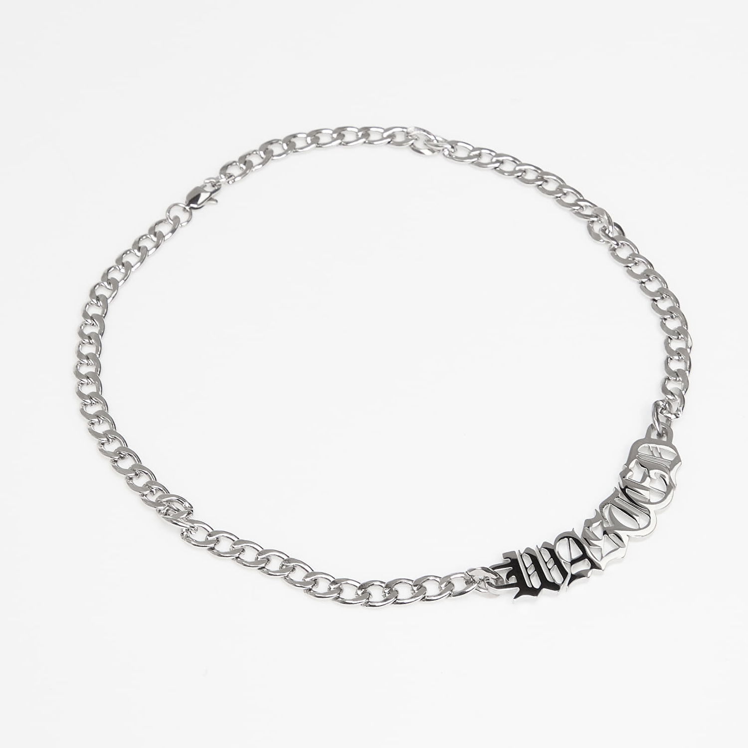 Ogrlica Wasted Paris U Legacy WASTED Lettering Chain Necklace Metalik | WP_000311, 0