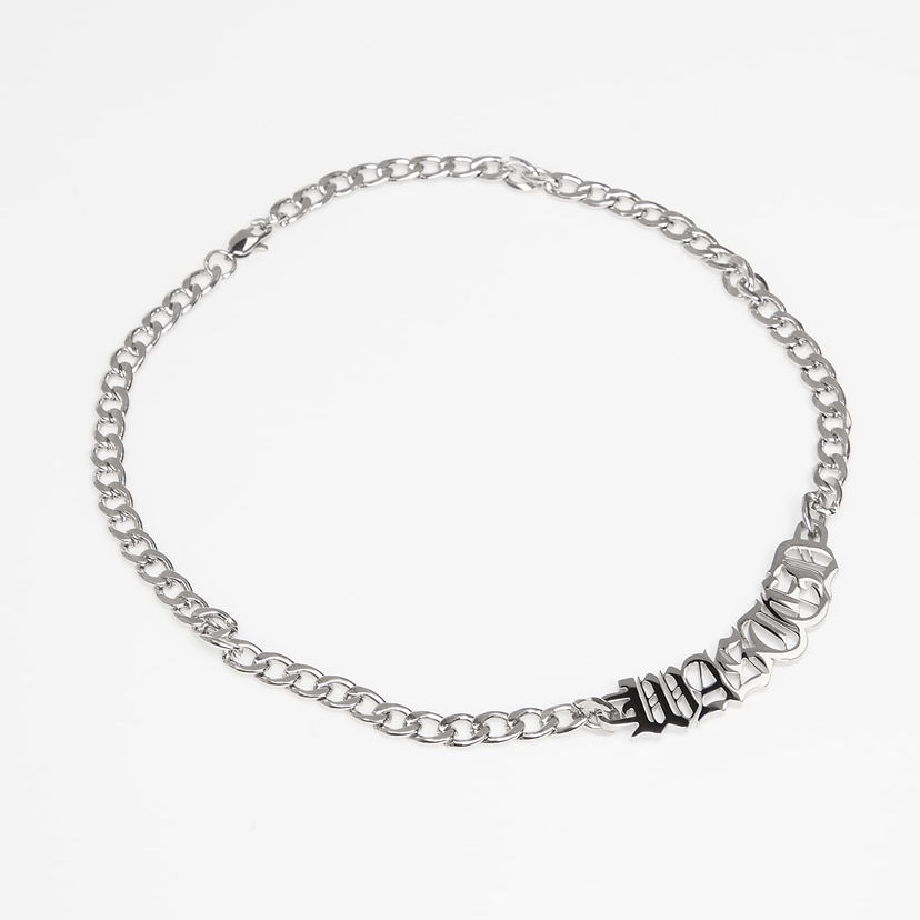 Ogrlica Wasted Paris U Legacy WASTED Lettering Chain Necklace Metalik | WP_000311