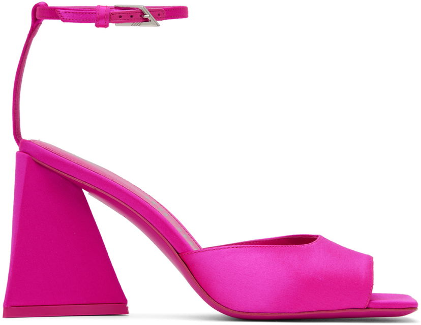 Čarape The Attico Attico Piper Satin Heeled Sandals Ružičasta | 236WS599 V007