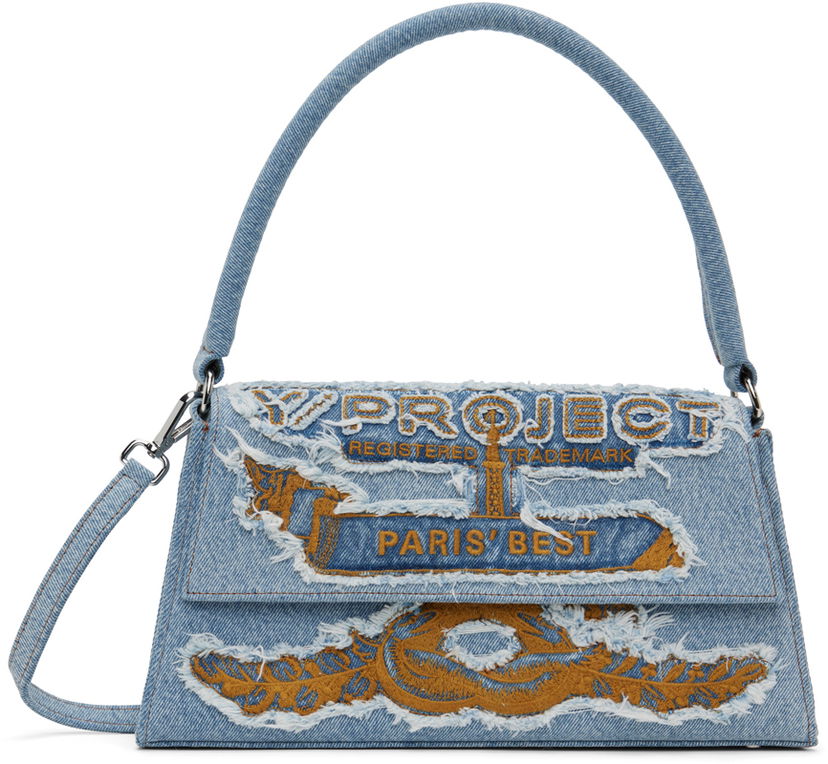Torba za rame Y/PROJECT Shoulder Bag Plava | 620BA003