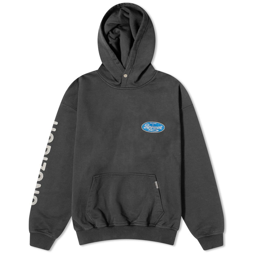 Dukserice Represent Clo Parts Hoodie in Aged Crna | MLM403-444