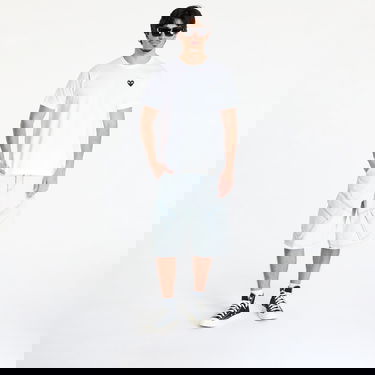 Majica kratkih rukava Comme des Garçons Comme des Garçons PLAY Emblem Rhinestone T-Shirt Bijela | AX-T801 WHITExBLACK, 8