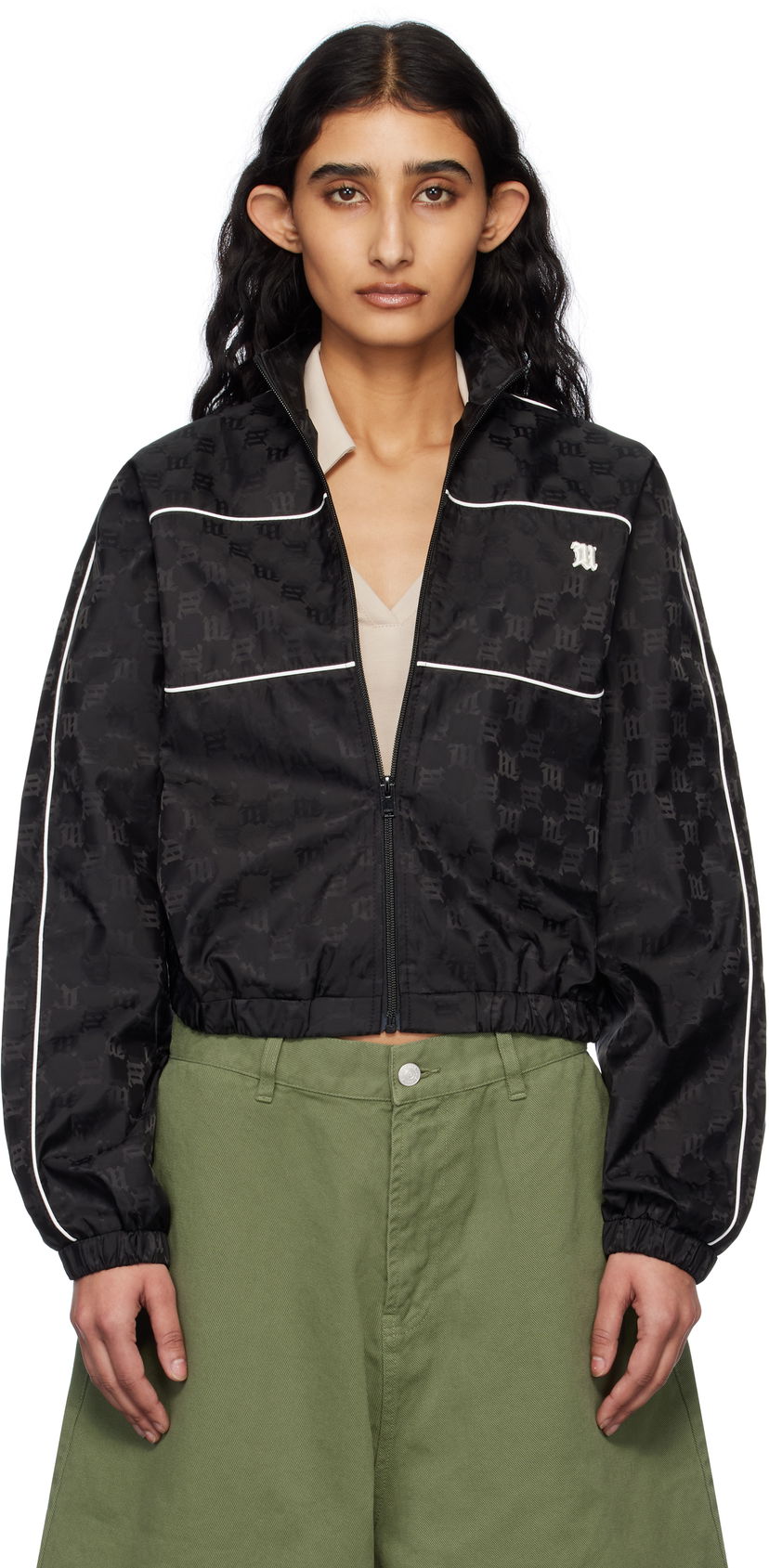 Vjetrovka MISBHV MISBHV Monogram Nylon Windbreaker Jacket Crna | 250W402