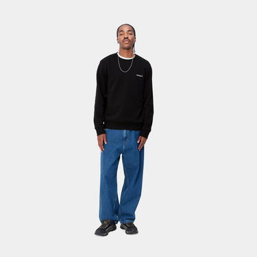 Džemper Carhartt WIP Script Embroidery Crewneck Crna | I032692_0D2_XX, 1
