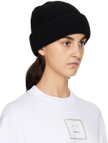 Kapica ADER ERROR ADER error Logo Rib Knit Beanie Crna | BLAFWBE03BK, 1