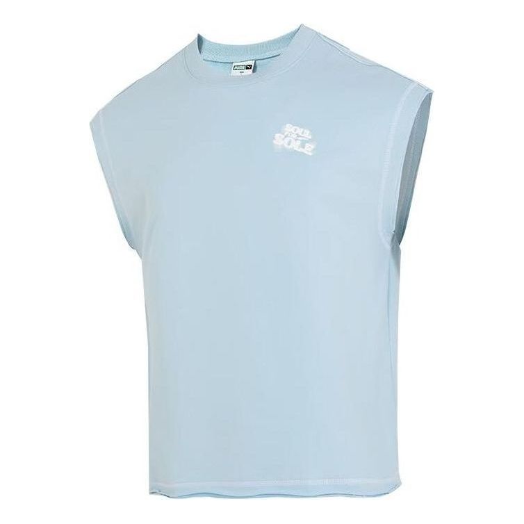 Majica bez rukava Puma Sole Logo Vest Plava | 626859-68