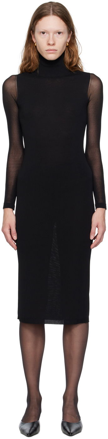 Haljina Max Mara Max Mara Natalia Midi Dress Crna | 2313260539600 MM12051