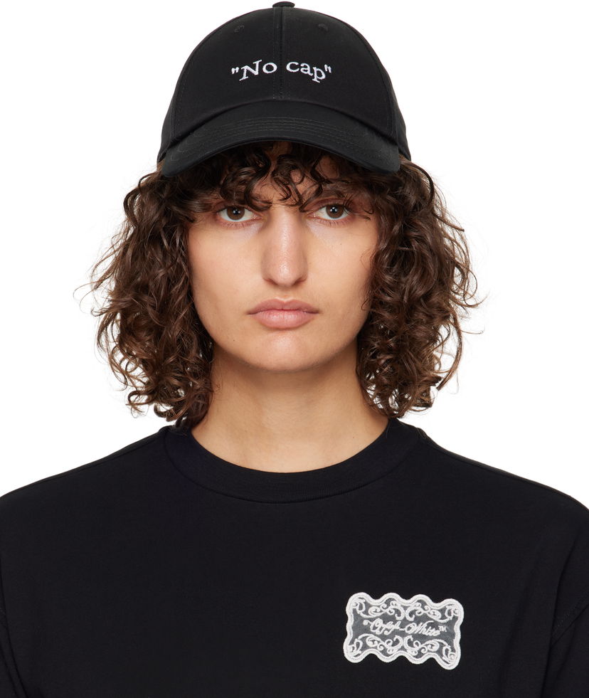 Kapa Off-White 'No Cap' Baseball Cap Crna | OWLB045F24FAB00B1001