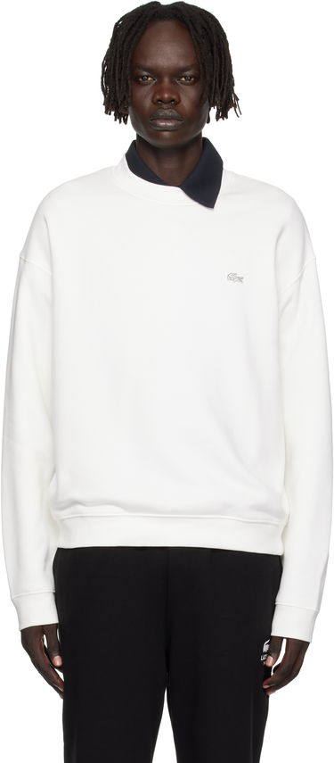 Dukserice Lacoste Loose Fit Heavy Fleece Sweatshirt Bijela | SH7745_70V, 0