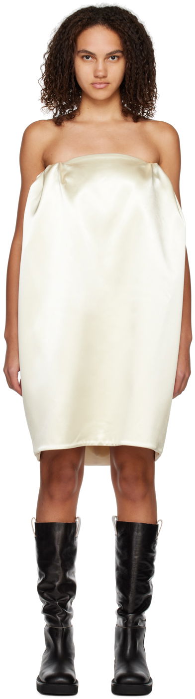 Haljina We11done Volume Mini Dress Bijela | WD-OP3-22-180-W-IV