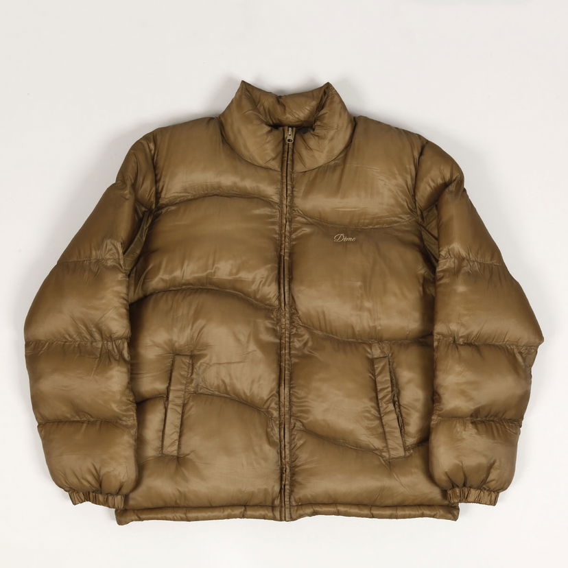 Pernata jakna Dime Classic Ripstop Puffer Jacket Smeđa | DIMEHO242GLD