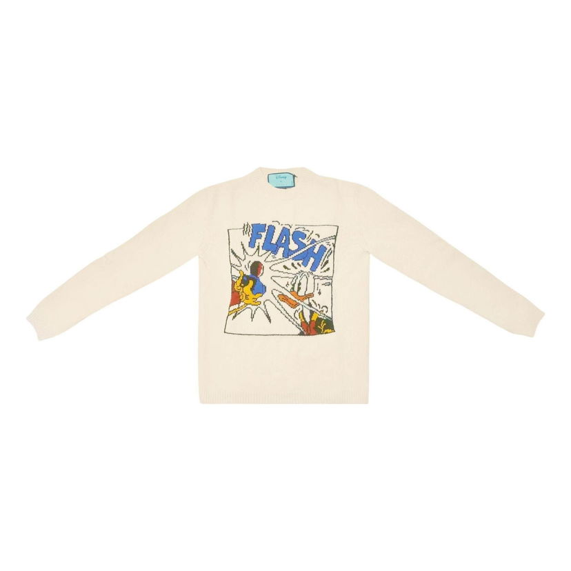 Džemper Gucci Donald Duck 'FLASH' Sweatshirt Bijela | 652620-XKBSI-9275