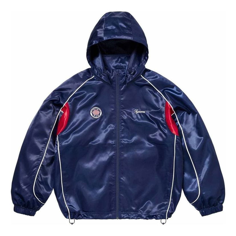 Vjetrovka Supreme Satin Hooded Track Jacket Plava | SUP-SS24-022
