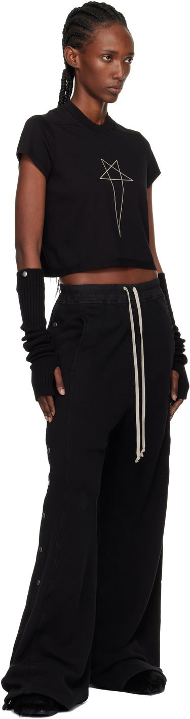 Crop top Rick Owens DRKSHDW Concordians Cropped Small Level T-shirt Crna | DS02E7207 RNEP3, 3