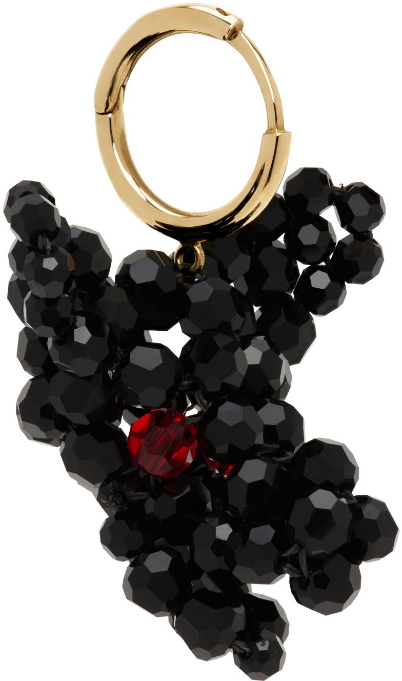 Naušnice Simone Rocha Simone Rocha Beaded Creature Single Earring Crna | ERG511 0903, 1