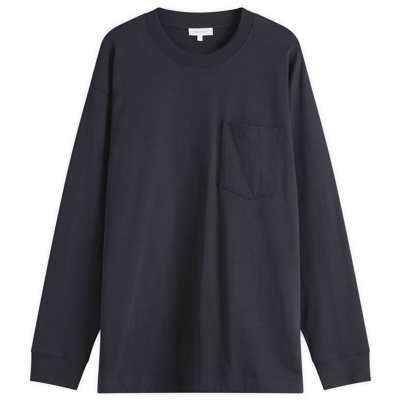 Majica kratkih rukava NORSE PROJECTS Standard Heavy Loose Long Sleeve T-Shirt, Size Large Tamnoplava | N10-0213-7004