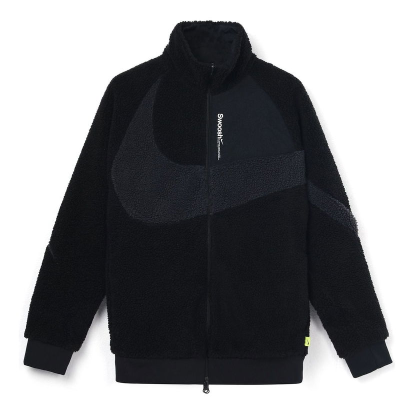 Dukserice Nike Swoosh Fleece 2-Way Jacket Crna | FB1910-010