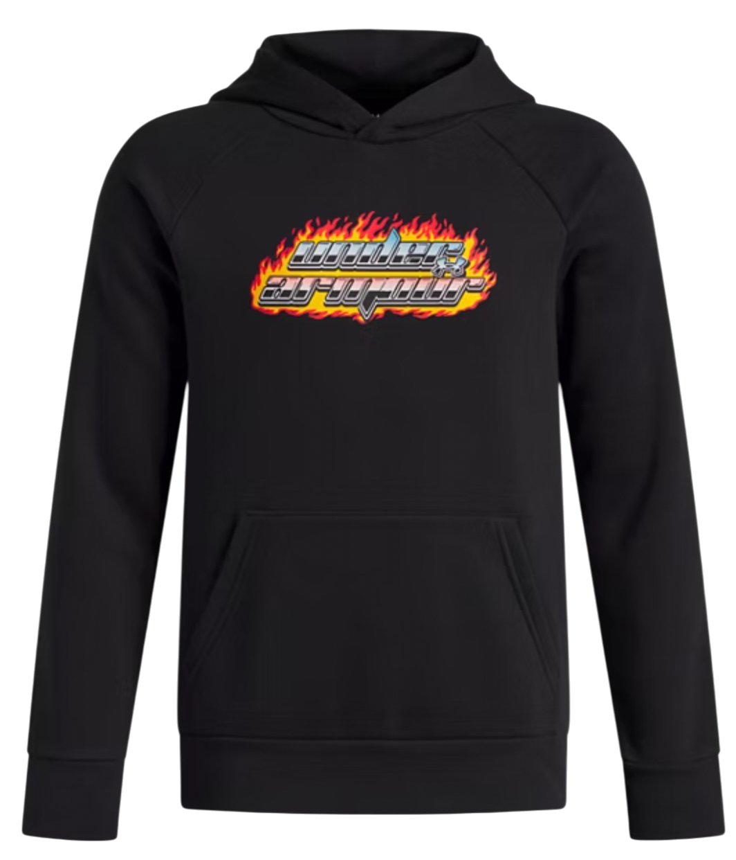 Dukserice Under Armour Rival Fleece Flaming Wordmark Hoodie Crna | 6003781-001, 0