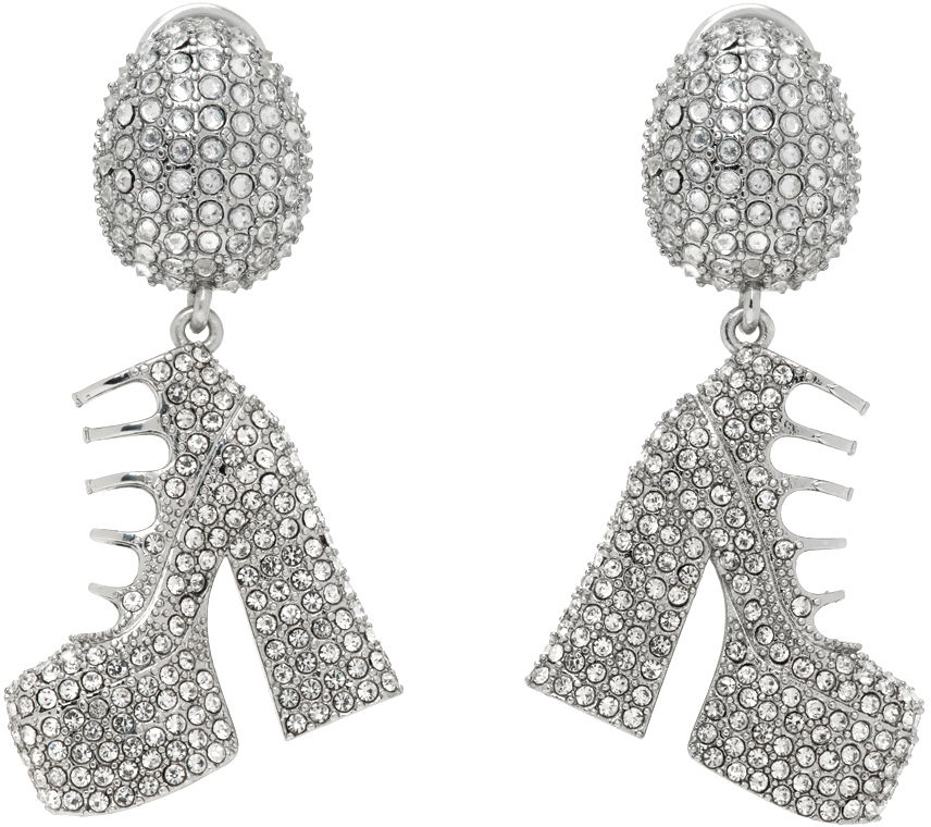 Naušnice Marc Jacobs Marc Jacobs Kiki Crystal Platform Boots Drop Earrings Metalik | 2R3JER001J77, 0