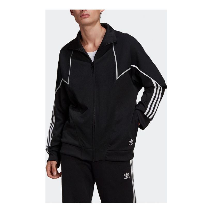 Bomber jakna adidas Originals Men's Originals Turf Ab Poly Track Jacket Crna | GE0809