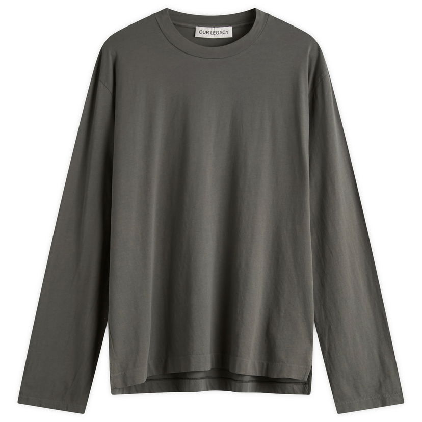 Majica kratkih rukava OUR LEGACY Our Legacy Box Long Sleeve T-Shirt Siva | M4256BG