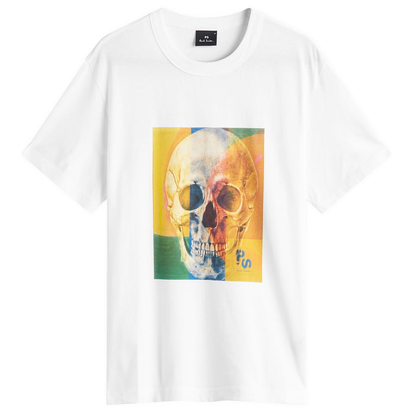 Majica kratkih rukava Paul Smith Paul Smith Skull Square T-Shirt, Large Bijela | M2R-220X-PP4703-01
