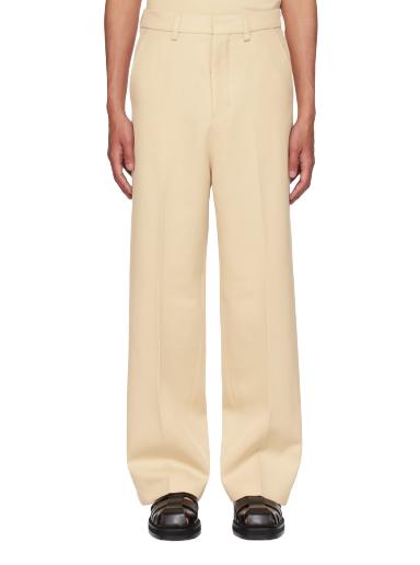 Hlače AMI Large Fit Trousers Bež | UTR403.WV0004