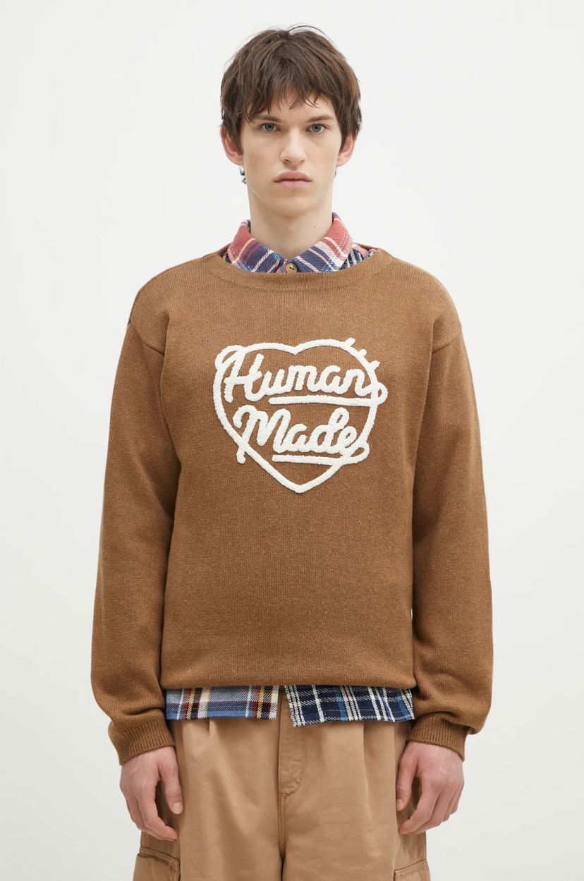 Džemper Human Made Heart Knit Sweater Smeđa | HM28CS018