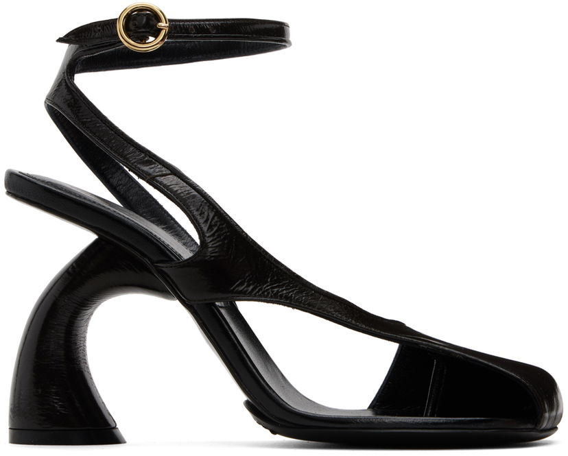 Dodaci Dries Van Noten Dries Van Noten Patent Heeled Sandals Crna | WS242-679-150