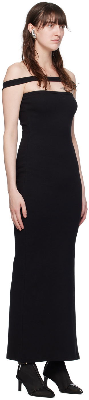 Haljina Courrèges Courrèges Hyperbole Off-the-Shoulder Maxi Dress Crna | 224JRO400JS0121, 1