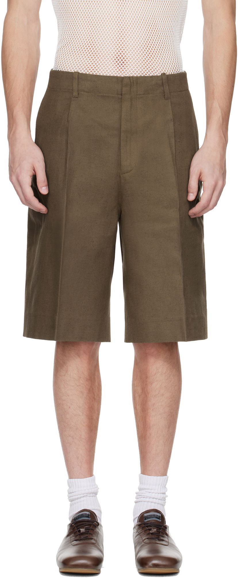 Kratke hlače OUR LEGACY Our Legacy Borrowed Chino Shorts Zelena | M2254BTD