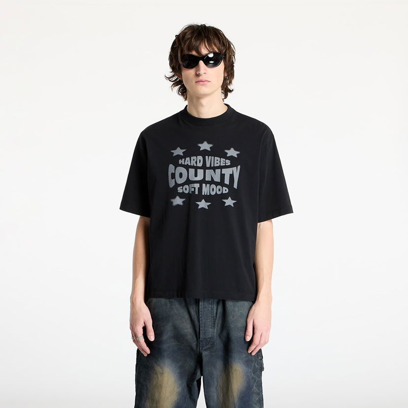 Majica kratkih rukava Marcelo Burlon Marcelo Burlon Hard Vibes Boxy T-Shirt Crna | CMAA05AS25JER0061011