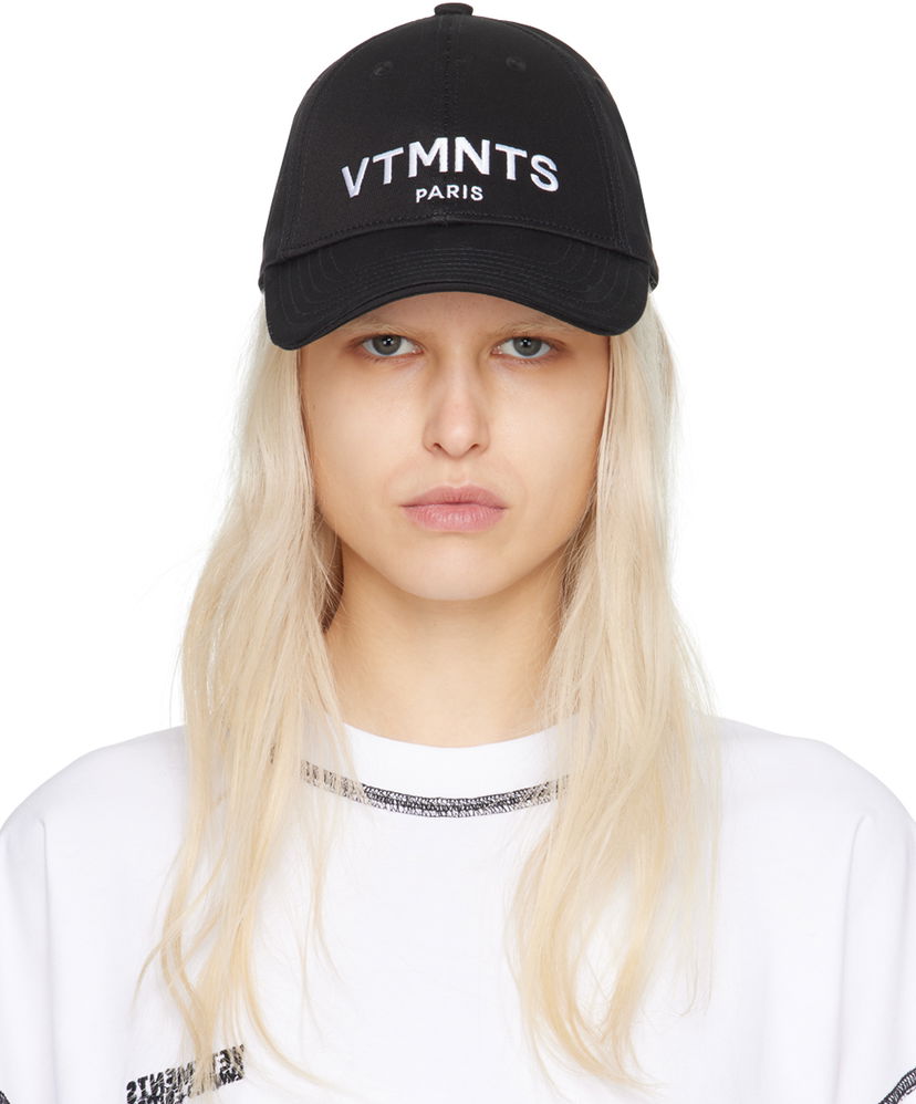 Kapa VETEMENTS VTMNTS Paris Logo Cap Crna | VL20CA300BW