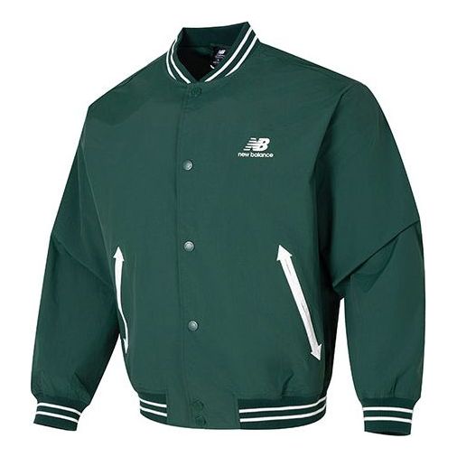 Bomber jakna New Balance NBX Urban Remix Varsity Jacket Zelena | AMJ33362-NWG
