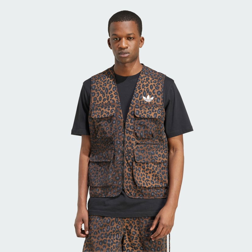 Prsluk adidas Performance Leo Vest Smeđa | JV7557
