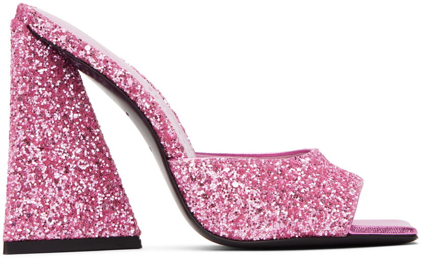 Dodaci The Attico Attico Devon Glitter Mules Ružičasta | 232WS000 G001