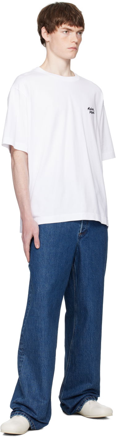 Majica kratkih rukava MAISON KITSUNÉ Maison Kitsuné Handwriting Oversized T-Shirt Bijela | PM00110KJ0119, 3