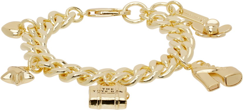 Narukvica Marc Jacobs Marc Jacobs 'The Mini Icon Charm' Chain Bracelet Metalik | 2F3JBR001J60