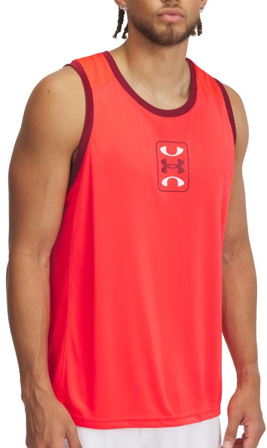 Majica bez rukava Under Armour UA Zone Performance Tank Top Crvena | 1383399-713