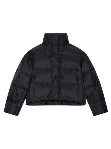 Pernata jakna Balenciaga Allover Logo BB Puffer Jacket Crna | 681883TKO401000