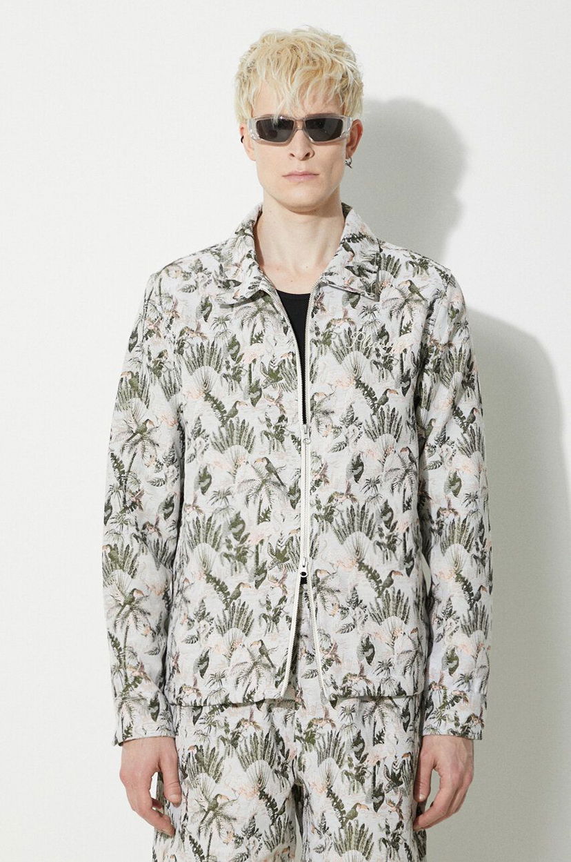 Vjetrovka Pleasures Parrot Work Jacket Zelena | P24SP028.GREY