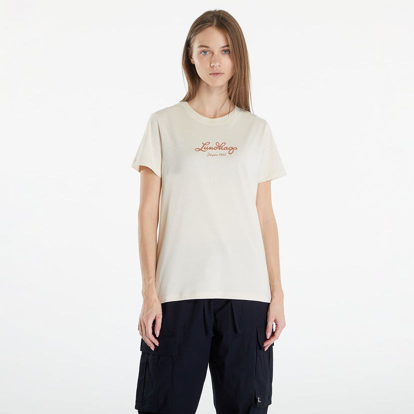 Majica kratkih rukava Lundhags Lundhags Jarpen Logo T-Shirt Bež | 44318-24-00300