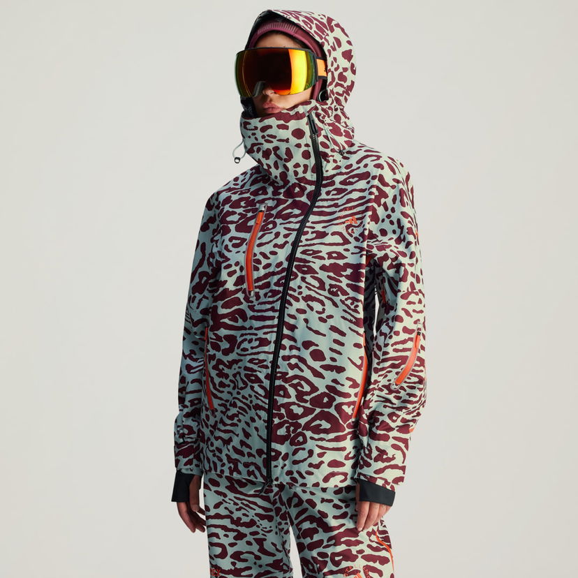 Parka adidas Performance Women's Leopard Print Hooded Ski Jacket Višebojno | IW3867